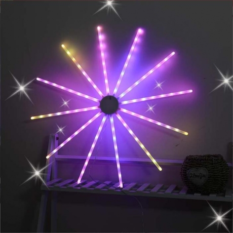 Led magic color wind lamp, fireworks and running water lamp, USB with remote control lamp