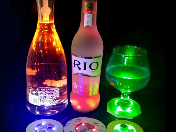 luminous light up cup or bottle bottom sticker
