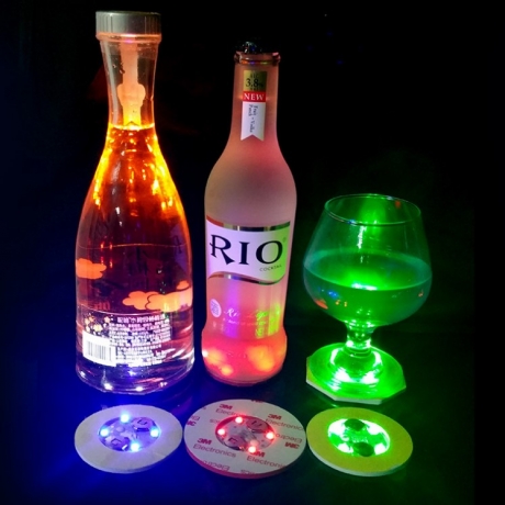 luminous light up cup or bottle bottom sticker