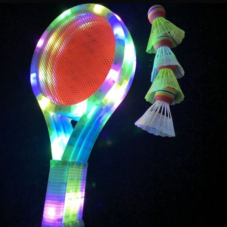 LED light-emitting badminton racket toys non professional light up racket