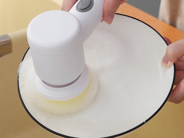 Rechargeable multifunctional hand-held pot washing or dishwashing magic brush