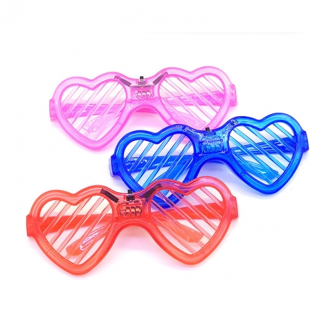 Heart shape window shades night club party decorative glasses (No.LFG-004H)