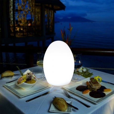 Egg shape room decorative soft material night lamp (No.ML-050)