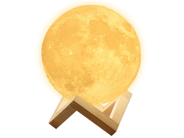 16 color light modes changing remote control decorative 3D printing moon lamp (No.3DML-1516)
