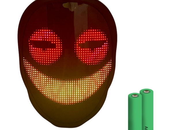 Full screen LED display AA battery powered party light mask for night club (No.M-A017)