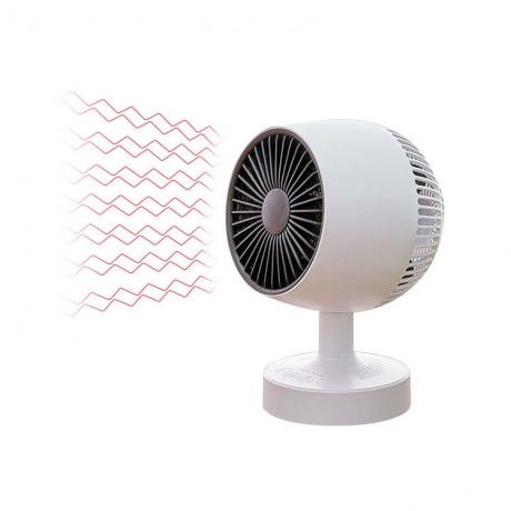 AC power 2 in 1 angel adjustable rotatable desktop heater and fan (No.NF-H6A)