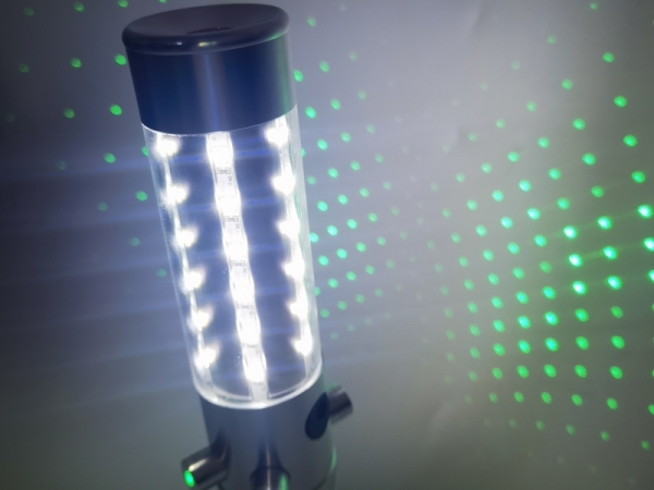 Professional green LED four head laser flash lamp