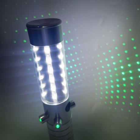 Professional green LED four head laser flash lamp
