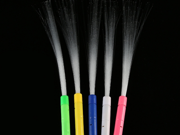 Classical LED light up multiple colors light fiber optic flashing stick