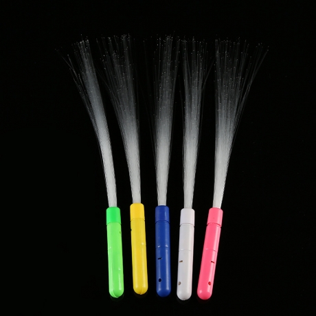 Classical LED light up multiple colors light fiber optic flashing stick