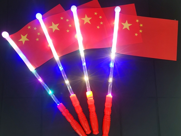 RGB colorful customized flag LED flashing celebrate stick (No.D-FLAG)