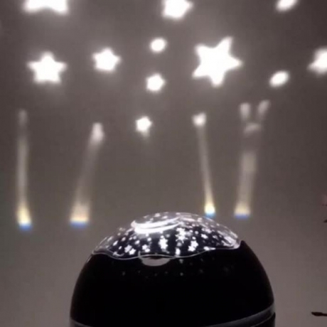 360-degree rotating projection star effect lamp