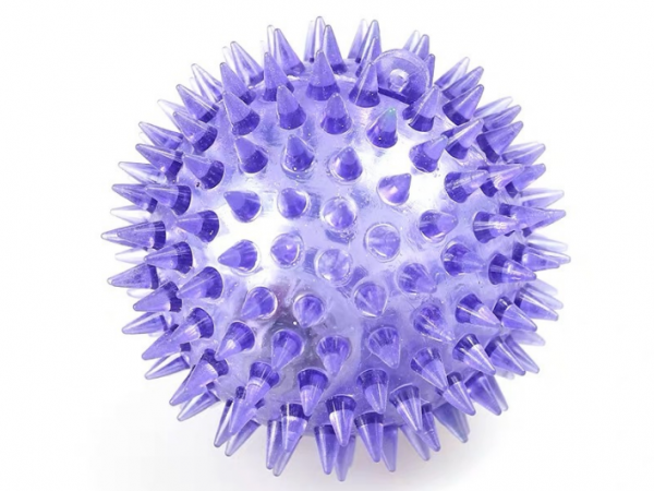 Flash spiked ball for decompression or massage sized 6.5cm