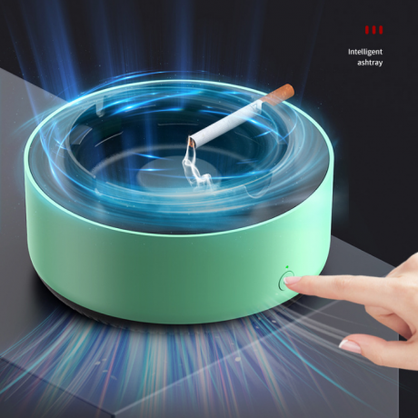 Battery power home indoor daily use smoke ashtray with function of anion purifying(No.AP-006A)
