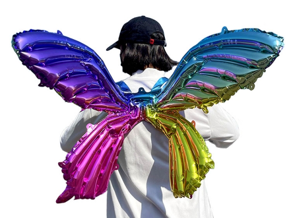 Inflatable angel wings performance props party body colorful wing (No.YC-INF99)