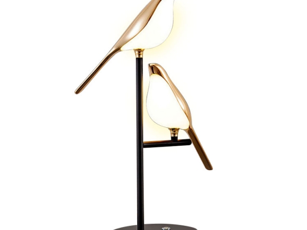 Magpie shaped metal touch controlled indoor decorative desk lamp (No.ML-072)