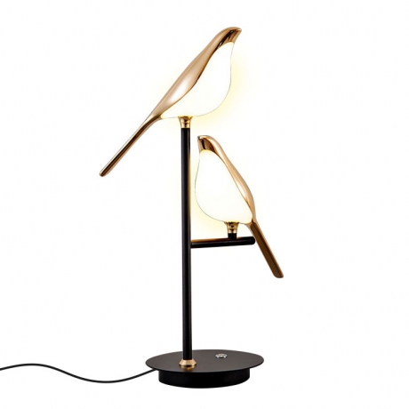 Magpie shaped metal touch controlled indoor decorative desk lamp (No.ML-072)