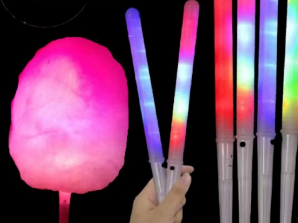 LED Flash Glowing Cotton Candy Stick