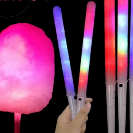LED Flash Glowing Cotton Candy Stick