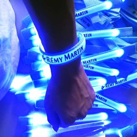 LED illuminated and rechargeable wristband light bracelet